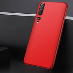 Hard Rigid Plastic Matte Finish Case Back Cover M01 for Xiaomi Mi 10 Red