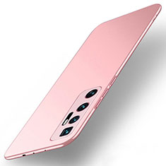 Hard Rigid Plastic Matte Finish Case Back Cover M01 for Xiaomi Mi 10 Ultra Rose Gold