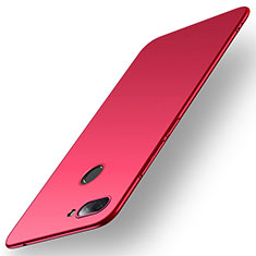 Hard Rigid Plastic Matte Finish Case Back Cover M01 for Xiaomi Mi 8 Lite Red