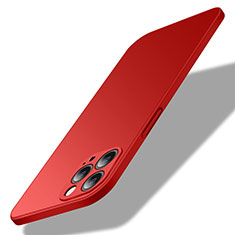 Hard Rigid Plastic Matte Finish Case Back Cover M02 for Apple iPhone 13 Pro Red