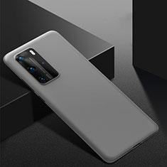 Hard Rigid Plastic Matte Finish Case Back Cover M02 for Huawei P40 Pro Gray