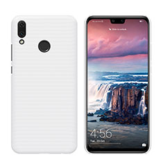 Hard Rigid Plastic Matte Finish Case Back Cover M02 for Huawei Y9 (2019) White