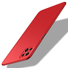 Hard Rigid Plastic Matte Finish Case Back Cover M02 for Oppo A92s 5G Red