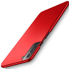 Hard Rigid Plastic Matte Finish Case Back Cover M02 for Samsung Galaxy S21 5G Red