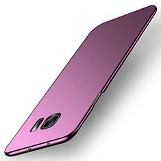 Hard Rigid Plastic Matte Finish Case Back Cover M02 for Samsung Galaxy S6 Edge SM-G925 Purple