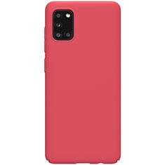 Hard Rigid Plastic Matte Finish Case Back Cover M03 for Samsung Galaxy A31 Red