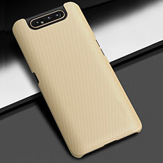 Hard Rigid Plastic Matte Finish Case Back Cover M03 for Samsung Galaxy A80 Gold