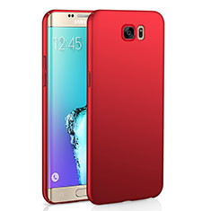 Hard Rigid Plastic Matte Finish Case Back Cover M03 for Samsung Galaxy S6 Edge SM-G925 Red
