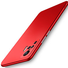 Hard Rigid Plastic Matte Finish Case Back Cover M03 for Vivo X50 Pro 5G Red