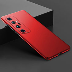 Hard Rigid Plastic Matte Finish Case Back Cover M03 for Xiaomi Mi 10 Ultra Red