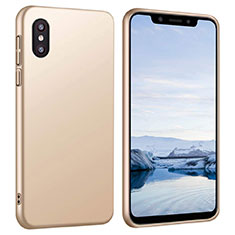 Hard Rigid Plastic Matte Finish Case Back Cover M03 for Xiaomi Mi 8 Pro Global Version Gold