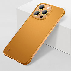 Hard Rigid Plastic Matte Finish Case Back Cover M04 for Apple iPhone 13 Pro Gold