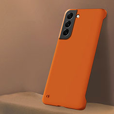 Hard Rigid Plastic Matte Finish Case Back Cover M04 for Samsung Galaxy S22 Plus 5G Orange