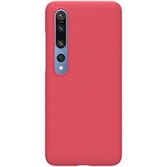 Hard Rigid Plastic Matte Finish Case Back Cover M04 for Xiaomi Mi 10 Red