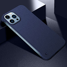 Hard Rigid Plastic Matte Finish Case Back Cover M05 for Apple iPhone 14 Pro Blue
