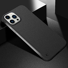 Hard Rigid Plastic Matte Finish Case Back Cover M05 for Apple iPhone 15 Pro Black