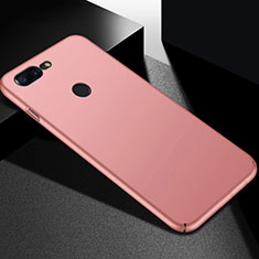 Hard Rigid Plastic Matte Finish Case Back Cover M05 for OnePlus 5T A5010 Rose Gold