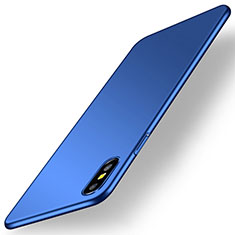 Hard Rigid Plastic Matte Finish Case Back Cover M15 for Apple iPhone X Blue
