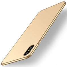 Hard Rigid Plastic Matte Finish Case Back Cover M15 for Apple iPhone X Gold