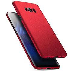 Hard Rigid Plastic Matte Finish Case Back Cover M17 for Samsung Galaxy S8 Red
