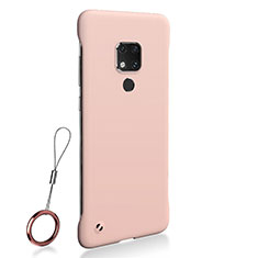 Hard Rigid Plastic Matte Finish Case Back Cover P01 for Huawei Mate 20 Pink
