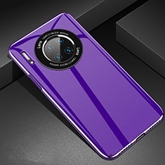 Hard Rigid Plastic Matte Finish Case Back Cover P01 for Huawei Mate 30 Purple