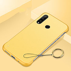 Hard Rigid Plastic Matte Finish Case Back Cover P01 for Huawei Nova 4e Yellow