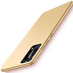 Hard Rigid Plastic Matte Finish Case Back Cover P01 for Huawei P40 Pro+ Plus Gold