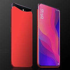 Hard Rigid Plastic Matte Finish Case Back Cover P01 for Oppo Find X Red