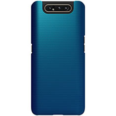 Hard Rigid Plastic Matte Finish Case Back Cover P01 for Samsung Galaxy A80 Blue