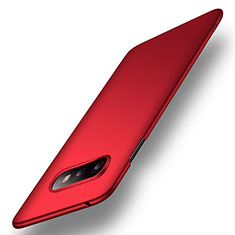 Hard Rigid Plastic Matte Finish Case Back Cover P01 for Samsung Galaxy S10e Red