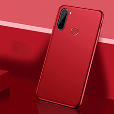 Hard Rigid Plastic Matte Finish Case Back Cover P01 for Xiaomi Redmi Note 8 (2021) Red