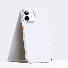 Hard Rigid Plastic Matte Finish Case Back Cover P02 for Apple iPhone 12 Mini White