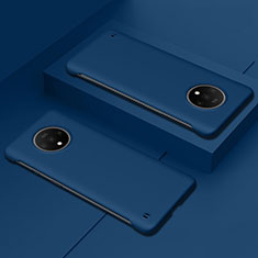 Hard Rigid Plastic Matte Finish Case Back Cover P02 for OnePlus 7T Blue