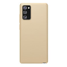 Hard Rigid Plastic Matte Finish Case Back Cover P02 for Samsung Galaxy Note 20 5G Gold