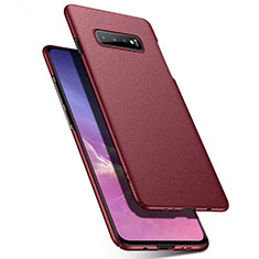 Hard Rigid Plastic Matte Finish Case Back Cover P02 for Samsung Galaxy S10 5G Red