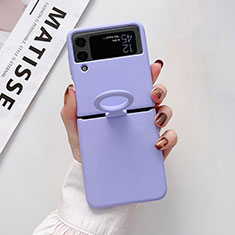 Hard Rigid Plastic Matte Finish Case Back Cover P02 for Samsung Galaxy Z Flip4 5G Clove Purple