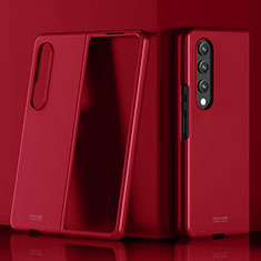 Hard Rigid Plastic Matte Finish Case Back Cover P02 for Samsung Galaxy Z Fold4 5G Red