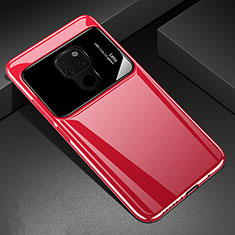 Hard Rigid Plastic Matte Finish Case Back Cover P03 for Huawei Mate 20 X 5G Red