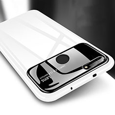Hard Rigid Plastic Matte Finish Case Back Cover P04 for Huawei Honor V20 White