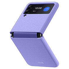 Hard Rigid Plastic Matte Finish Case Back Cover P07 for Samsung Galaxy Z Flip3 5G Purple