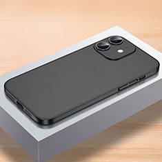 Hard Rigid Plastic Matte Finish Case Back Cover QC1 for Apple iPhone 12 Mini Black
