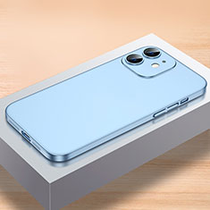Hard Rigid Plastic Matte Finish Case Back Cover QC1 for Apple iPhone 12 Mini Sky Blue