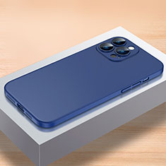 Hard Rigid Plastic Matte Finish Case Back Cover QC1 for Apple iPhone 12 Pro Max Blue