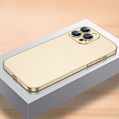 Hard Rigid Plastic Matte Finish Case Back Cover QC1 for Apple iPhone 14 Pro Gold