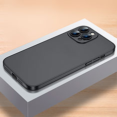 Hard Rigid Plastic Matte Finish Case Back Cover QC1 for Apple iPhone 15 Pro Max Black