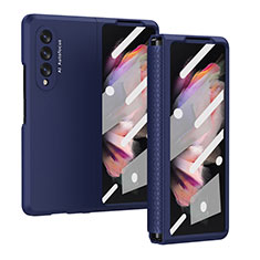 Hard Rigid Plastic Matte Finish Case Back Cover R02 for Samsung Galaxy Z Fold3 5G Blue