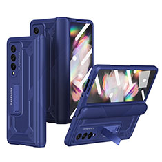 Hard Rigid Plastic Matte Finish Case Back Cover R03 for Samsung Galaxy Z Fold3 5G Blue