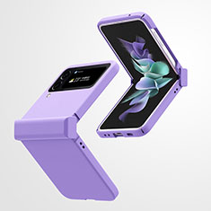 Hard Rigid Plastic Matte Finish Case Back Cover T02 for Samsung Galaxy Z Flip4 5G Purple
