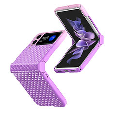 Hard Rigid Plastic Matte Finish Case Back Cover T03 for Samsung Galaxy Z Flip4 5G Purple